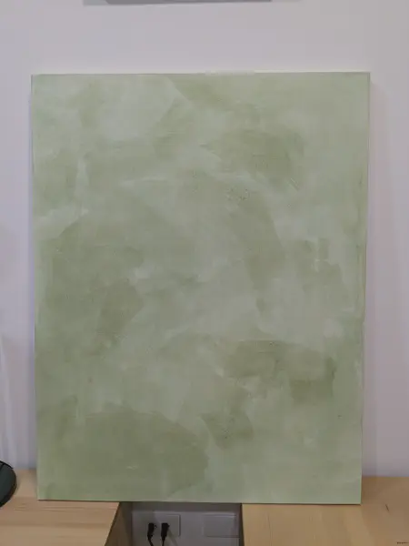膠彩 懶懶而無心