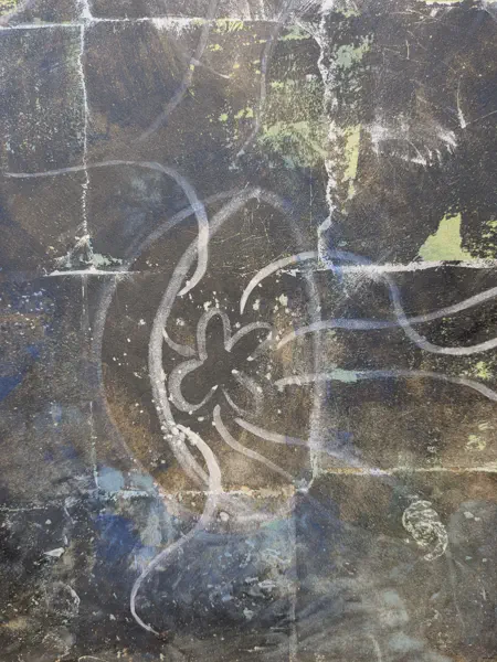 膠彩 懶懶而無心